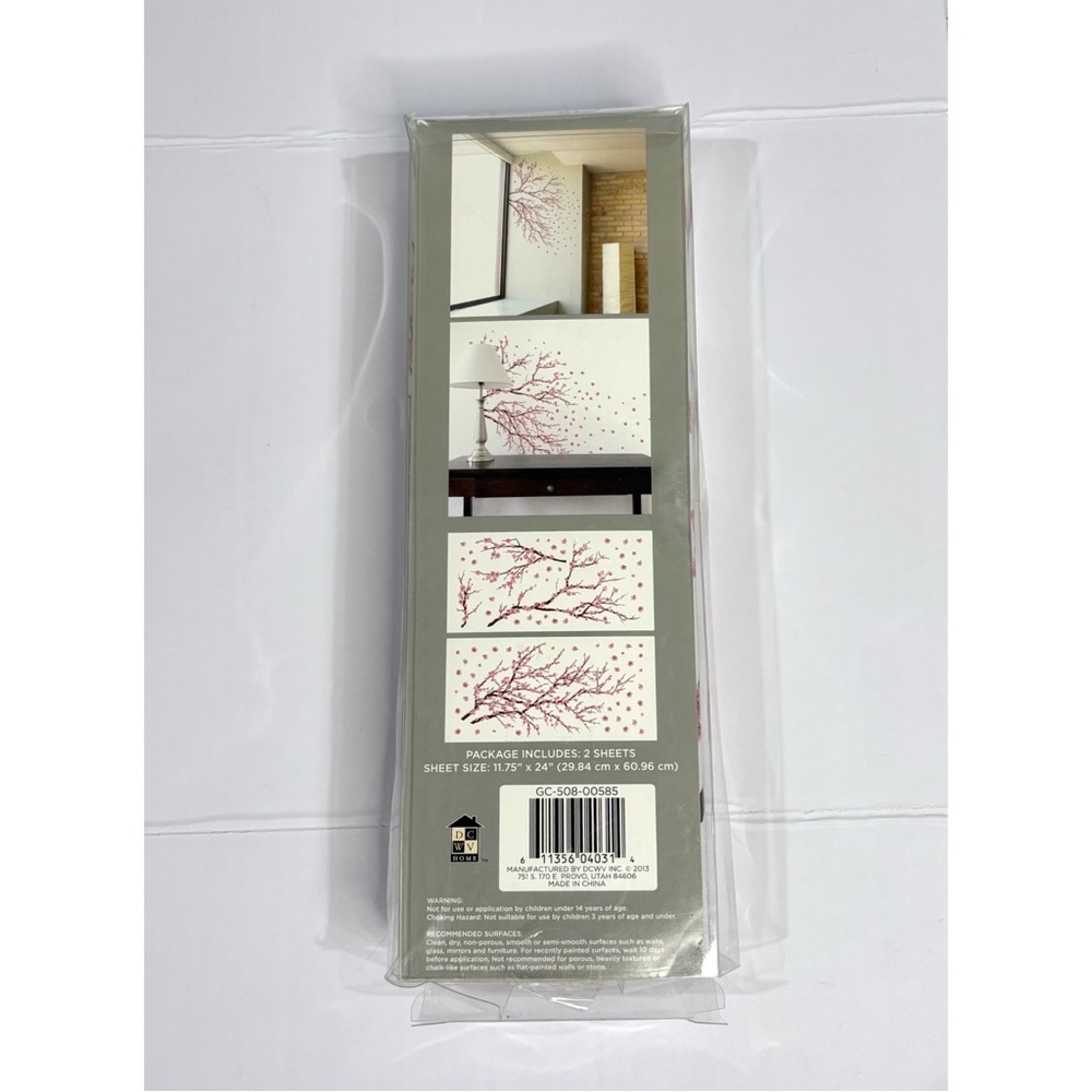 NEW! Wall Decals Cherry Blossom Branch Tree Flowers 31x33" - Picture 3 of 7